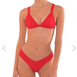 OneOne Swimwear Kameron/Jesse bikini set in red